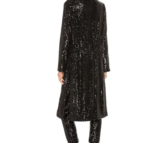 Steve Madden x BB Dakota Showstopper Duster in Black - Picture 4 of 14